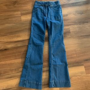F21 High-waisted Bell Bottoms-Size S